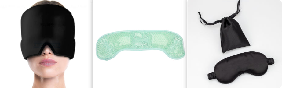 Migraine Relief Hat Ice Pack Headache Relief Gel Eye Mask